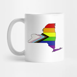 Progress pride flag - New York Mug